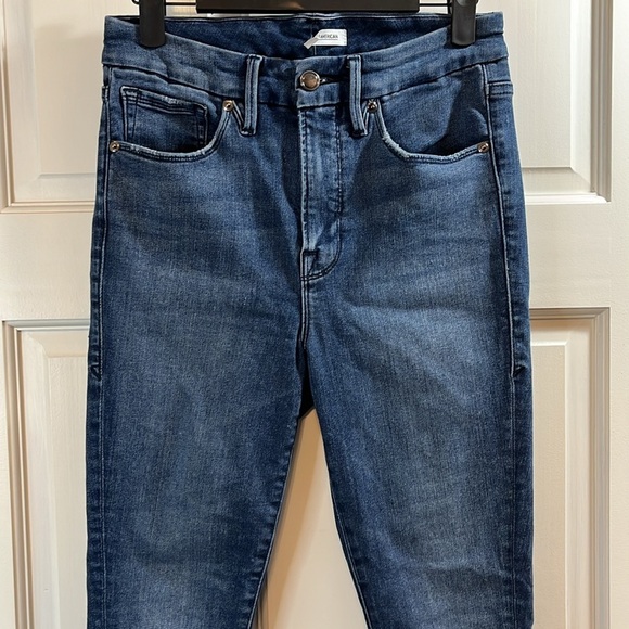 Good American High Rise Skinny Raw Hem - Size 4 / 27 - Picture 3 of 13